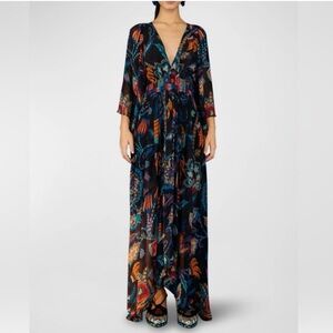 Farm Rio Sunset Tapestry Kaftan Maxi Dress